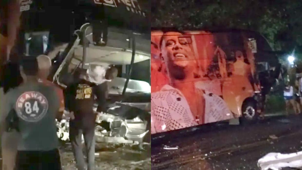 Ônibus do cantor Netto Brito se envolve em acidente e três pessoas morrem na Bahia