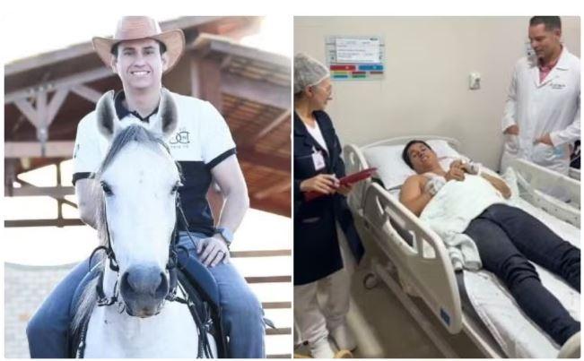 Deputado Domingos Neto cai de cavalo e fratura clavícula durante cavalgada em Tauá