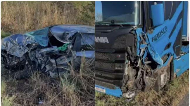 Motorista morre após carro colidir com caminhão durante ultrapassagem na BR-116, no Ceará