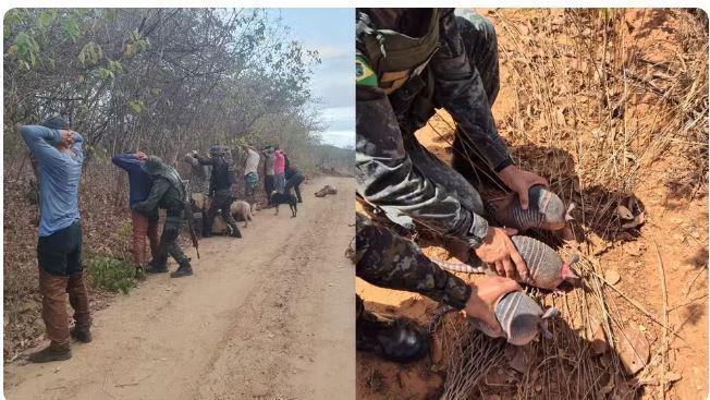 Torneio de caça ilegal de animais silvestres é interrompido e oito pessoas são detidas em Lavras da Mangabeira no interior do Ceará