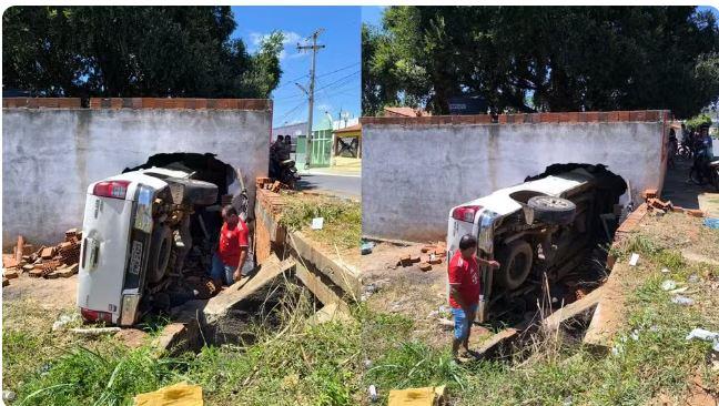Veterinário capota carro após inalar hidrogênio vazado de tambor de sêmen em Acopiara, no Ceará