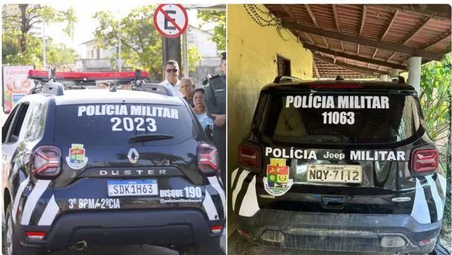 Homem é preso em Mulungu interior do Ceará, com viatura falsa da Polícia Militar do Ceará
