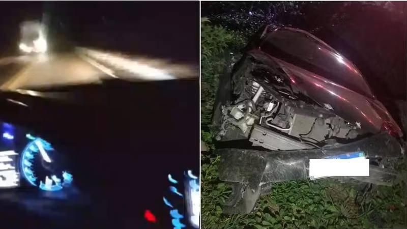 Motorista capota carro enquanto grava vídeo na BR-226, entre os municípios de Pedra Branca e Mineirolândia, no Ceará