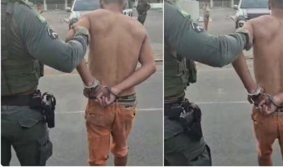 Homem agride companheira com pá, é amarrado pelo sogro e preso em Barbalha no Ceará