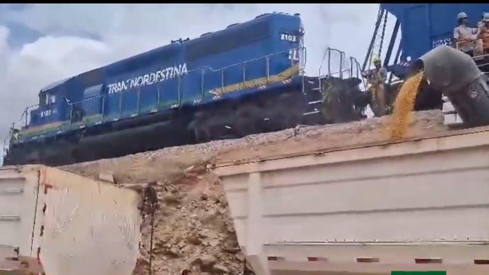 Trem da Transnordestina faz 1ª viagem ao Ceará com tempo menor que previsto