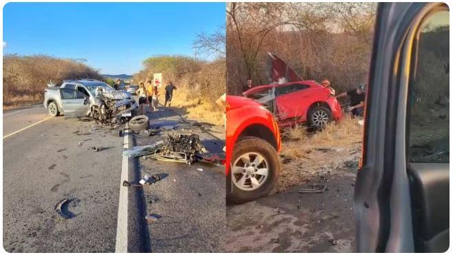Acidente com três carros na BR-020 em Canindé, no Ceará deixa quatro mortos, mãe e filha estão entre as vítimas