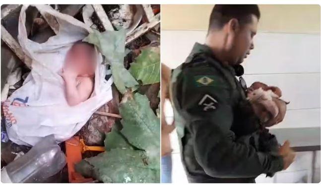Bebê é encontrado dentro de sacola em meio a lixo em Icó, no interior do Ceará