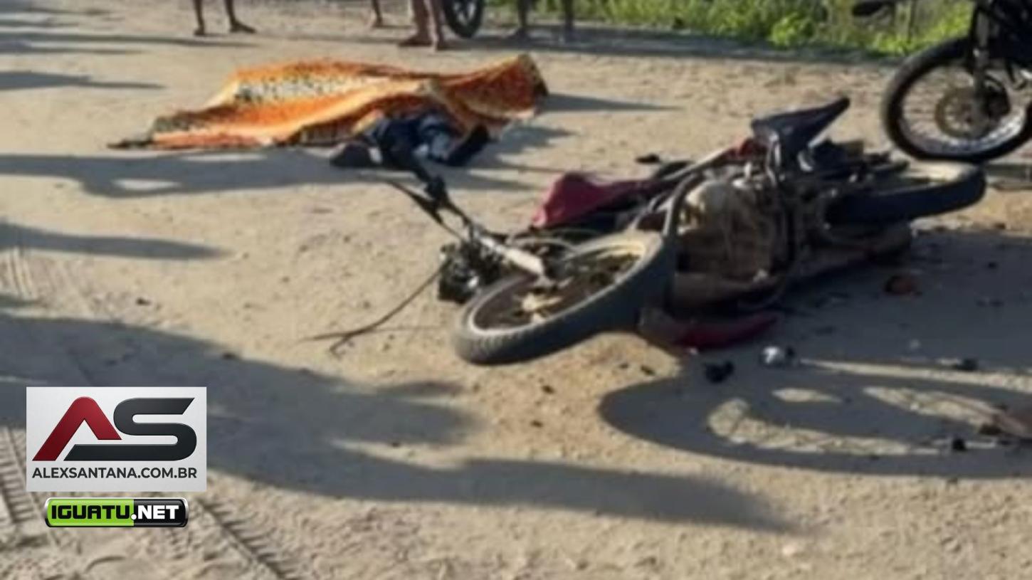 Colisão entre motocicletas deixa casal morto na zona rural de Boa Viagem