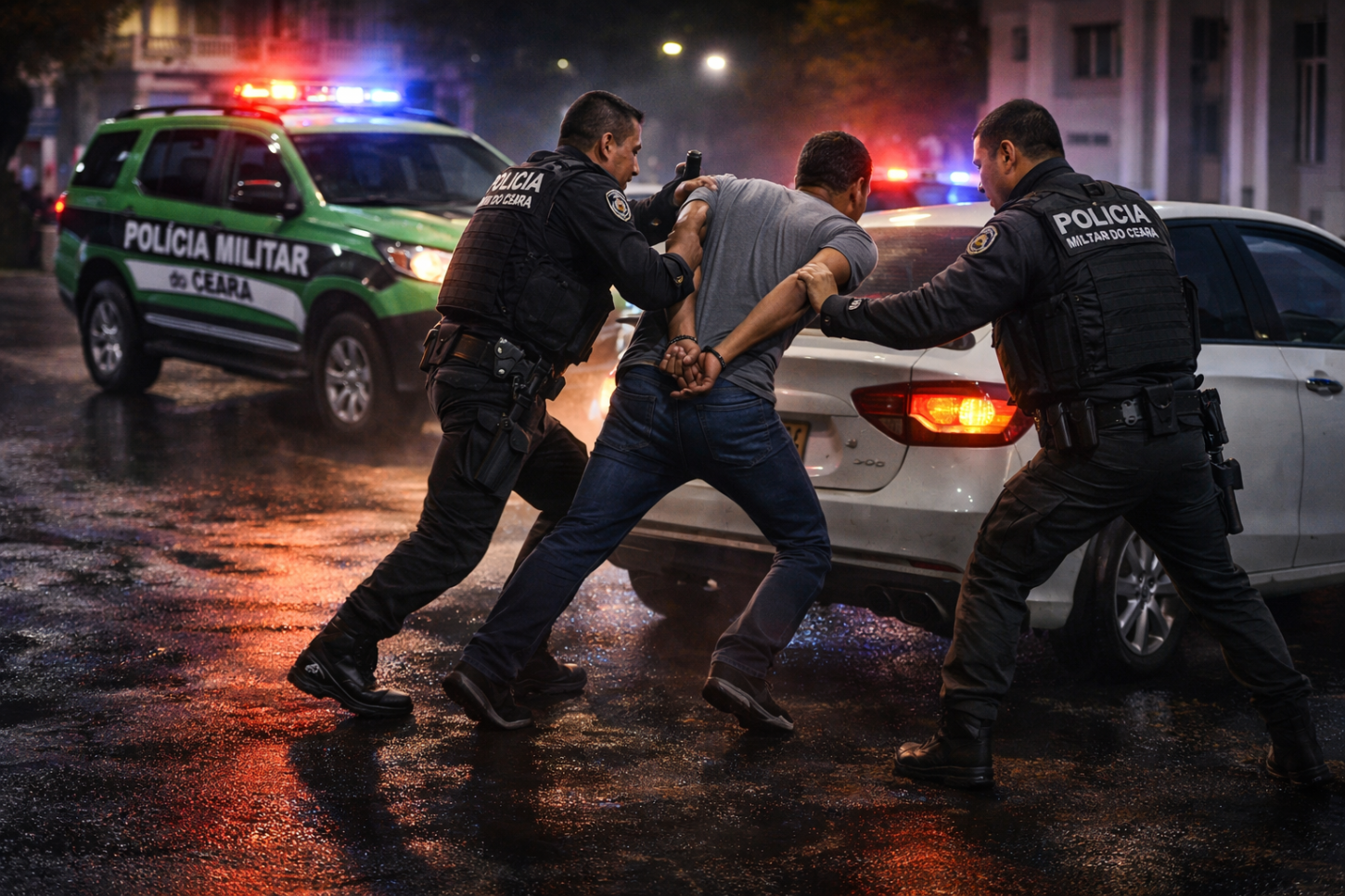 Motorista foge da polícia e é preso após perseguição em Iguatu