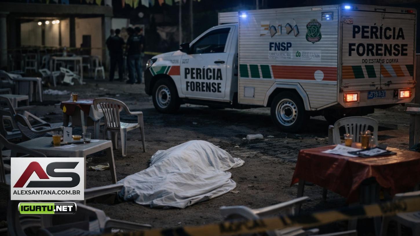 Mulher é executada a tiros durante seresta em Tauá; homem fica ferido