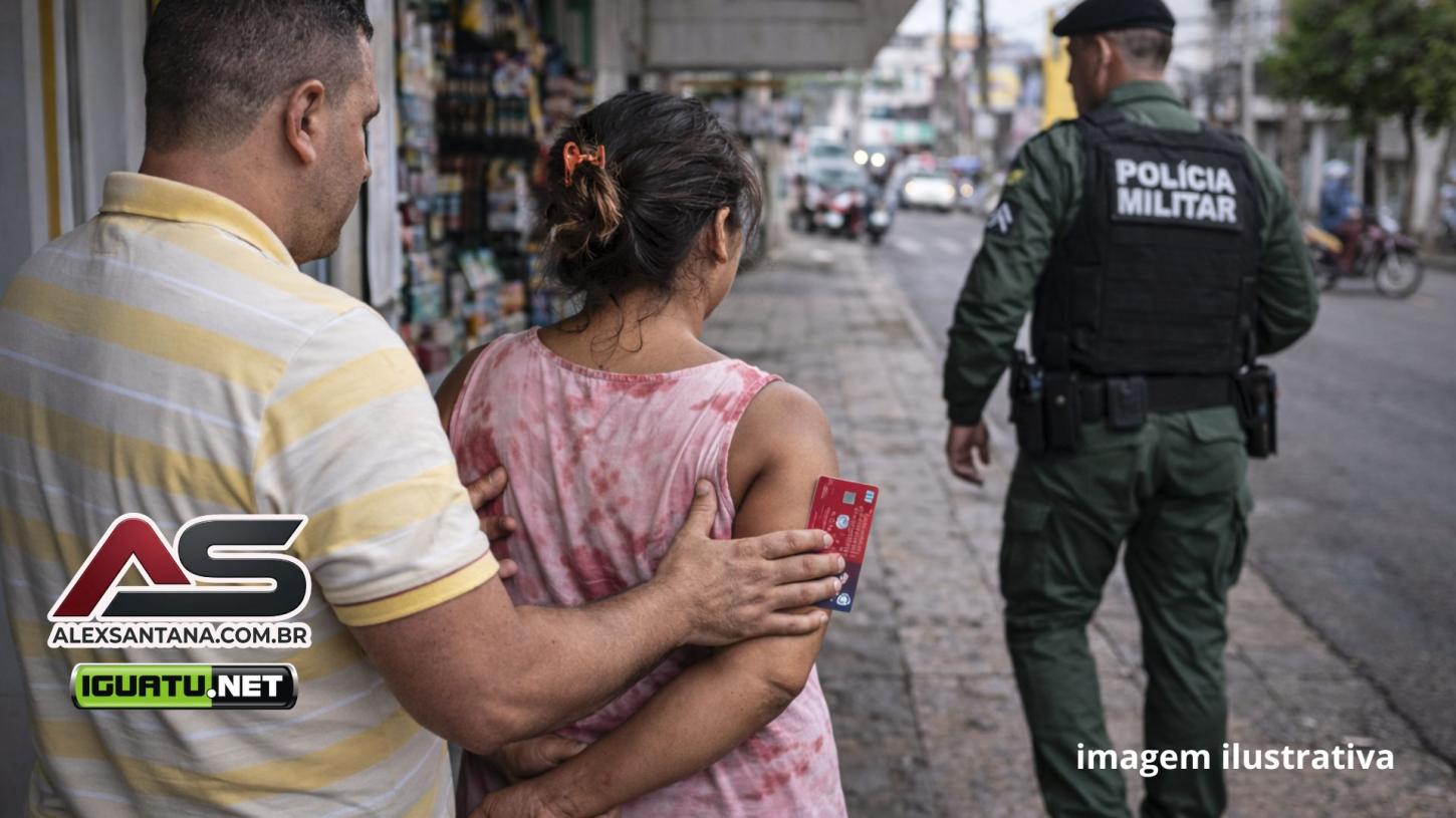 Mulher tem cartão furtado e suspeita é detida por comerciante em Iguatu