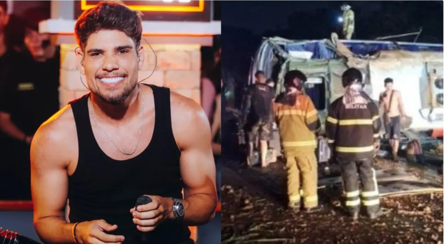 Ônibus de banda que saiu de Iguatu tomba no Piauí, seis pessoas ficaram feridas