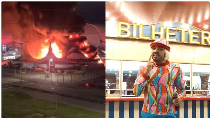 Circo do Tirullipa é atingido por incêndio em Natal