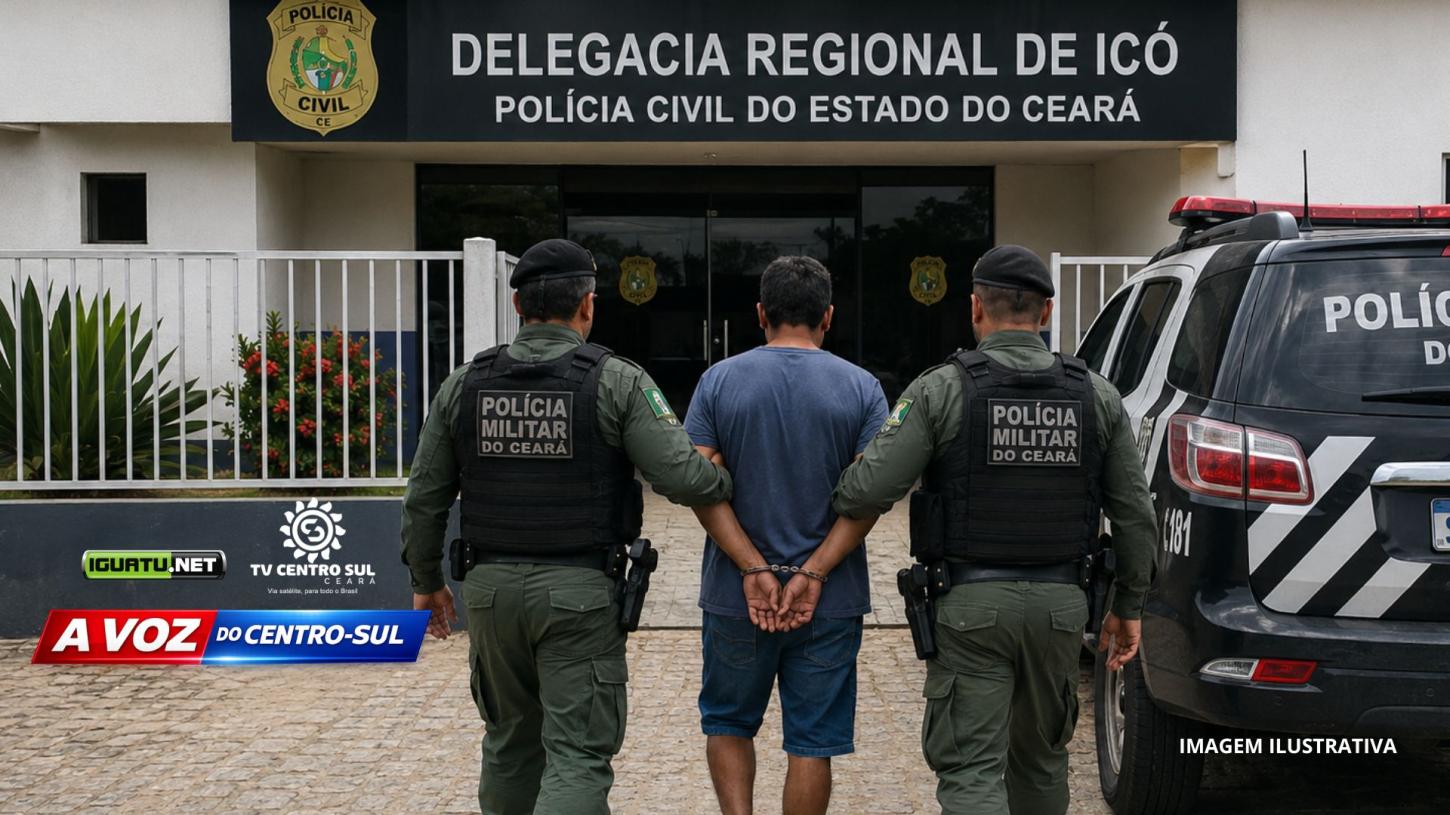 Homem é preso em Icó após descumprir medida protetiva contra ex-companheira
