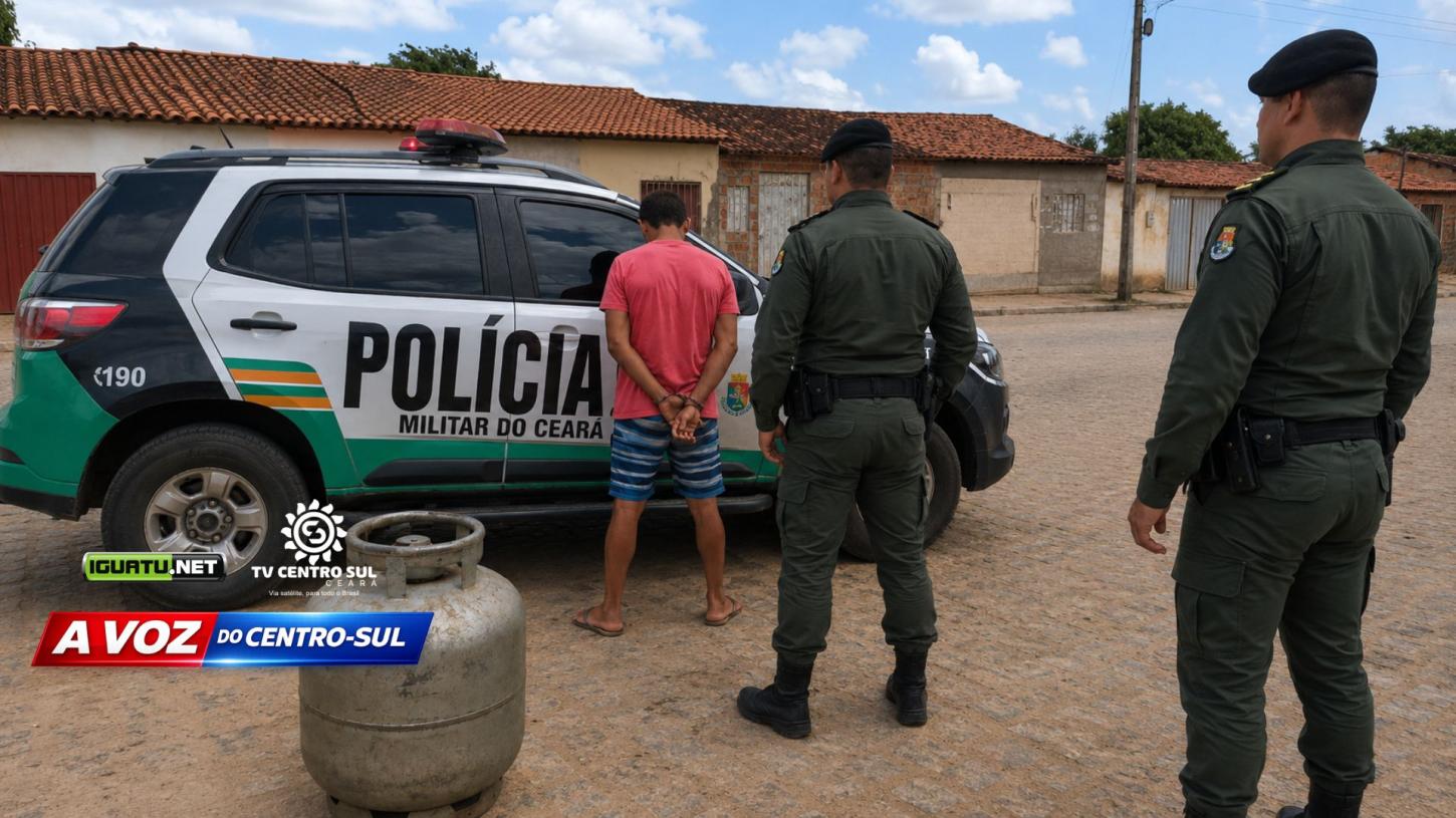Homem é suspeito de furtar botijão de gás e vender para vizinha em Ipaumirim