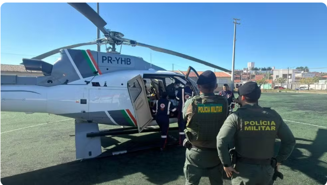 Homem morre e criança é levada de helicóptero para hospital após acidente em Icó no Ceará