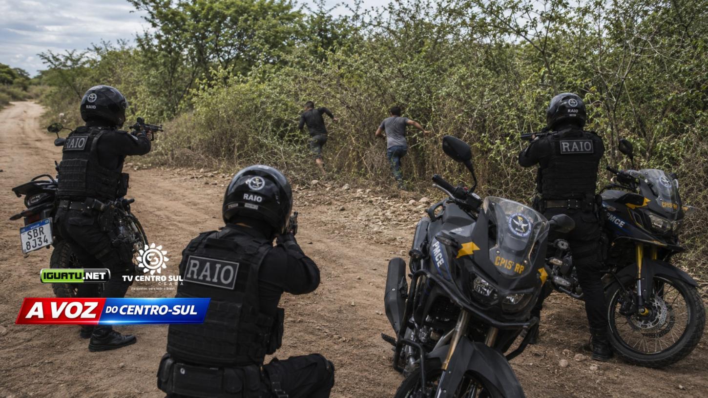 Suspeitos atiram contra equipe do RAIO e fogem pelo matagal na zona rural de Icó