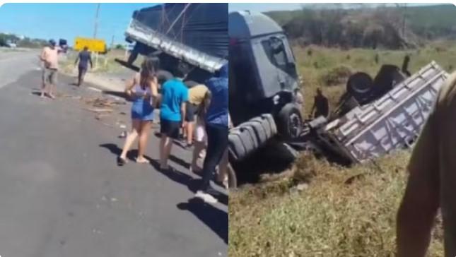 Colisão entre dois caminhões em Alto Salto deixa motorista de 29 anos morto