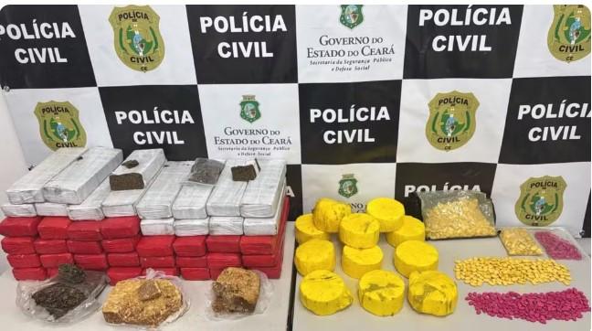 Casal é preso com cerca de 50 kg de drogas e mil comprimidos de ecstasy