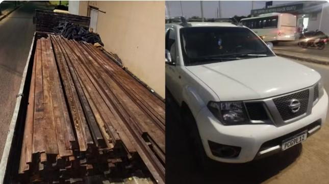 Polícia prende nove suspeitos e recupera 130 trilhos ferroviários em Iguatu no interior do Ceará