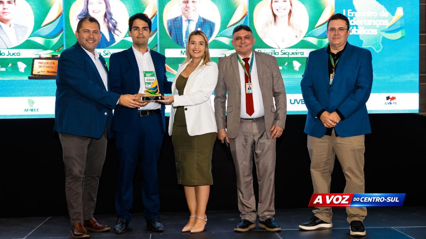 Presidente da Câmara Municipal do Cedro é destaque em premiação estadual