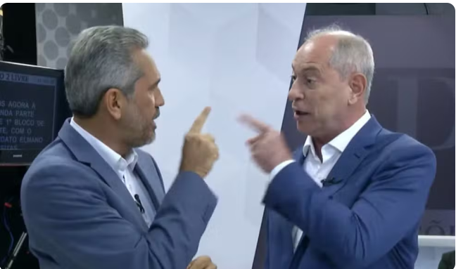 Ciro e Elmano discutem saúde, educação e economia no Ceará em debate que teve troca de acusações e 'dedos na cara'