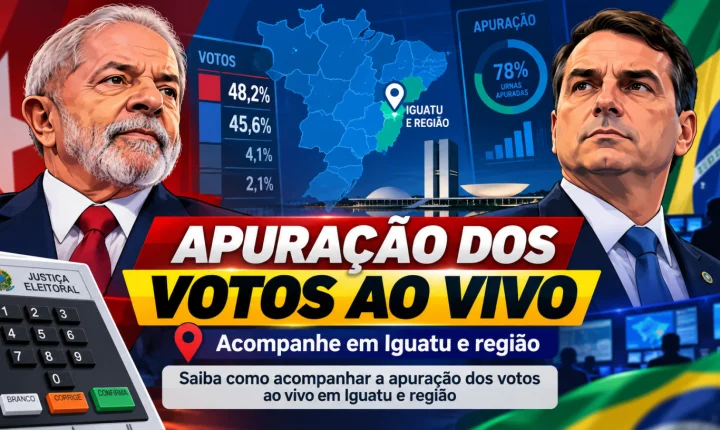 ELEIÇÕES 2026: Saiba onde acompanhar ao vivo a apuração dos votos em Iguatu e região, neste domingo (25)
