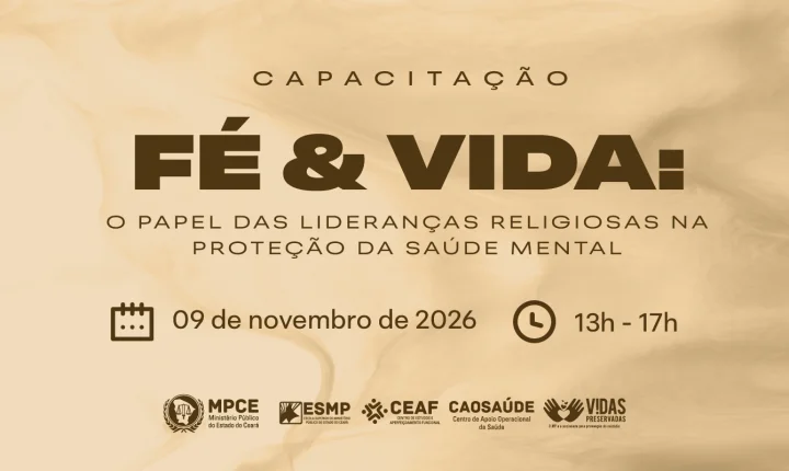 MP do Ceará capacitará líderes e multiplicadores religiosos para atuarem na prevenção do suicídio